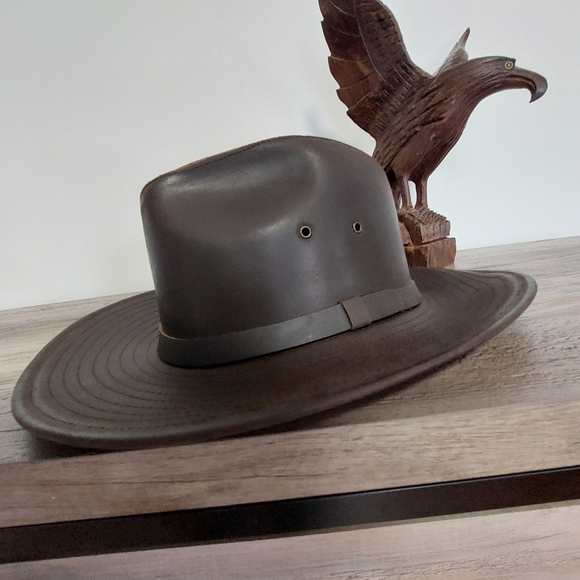 Leather Cowboy Hat - Picture 4 of 5